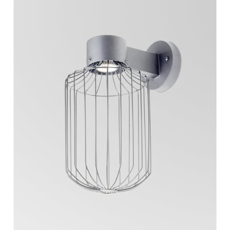 Besa Lighting Sultana Cylinder Wall Sconce, Silver Finish, 1x4W LED SULTANA-C-WALL-LED-SL